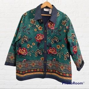 Alfred Dunner Lightweight Floral Jacket